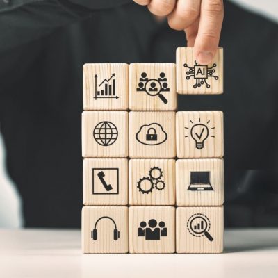 content creation wooden blocks using AI